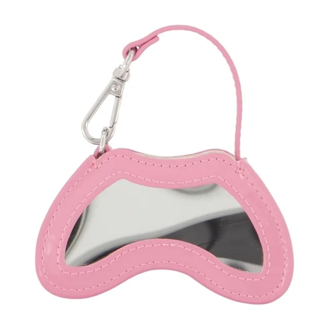 Diesel Play Charm — Pink Faux_leather Belt Buckles in Pink Leather from HEWI