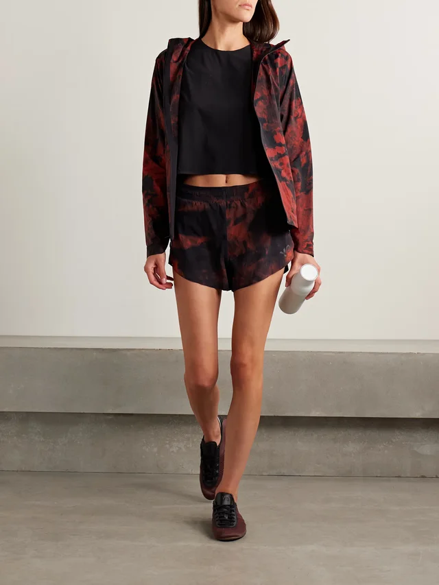 ADIDAS ORIGINALS + Y-3 printed crinkled-shell shorts in Red, photo 2 of 2 from NET-A-PORTER (Canada)