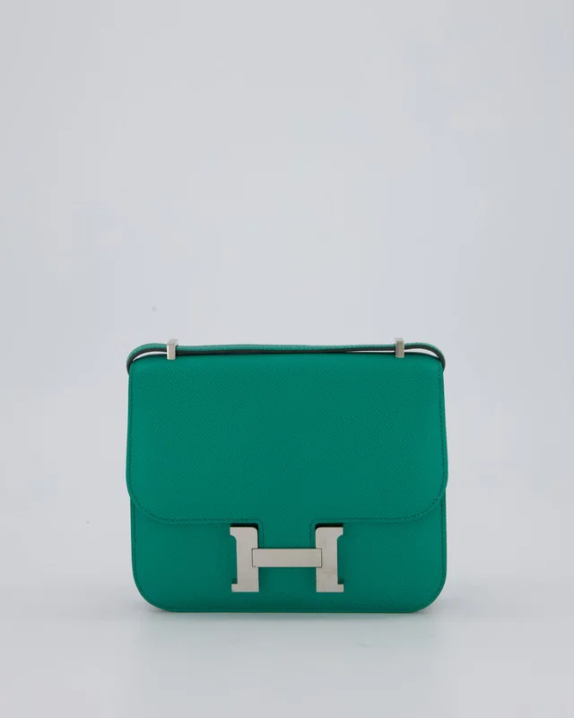 Hermès Constance III 18 Miroir Bag in Green Epsom leather from Sellier