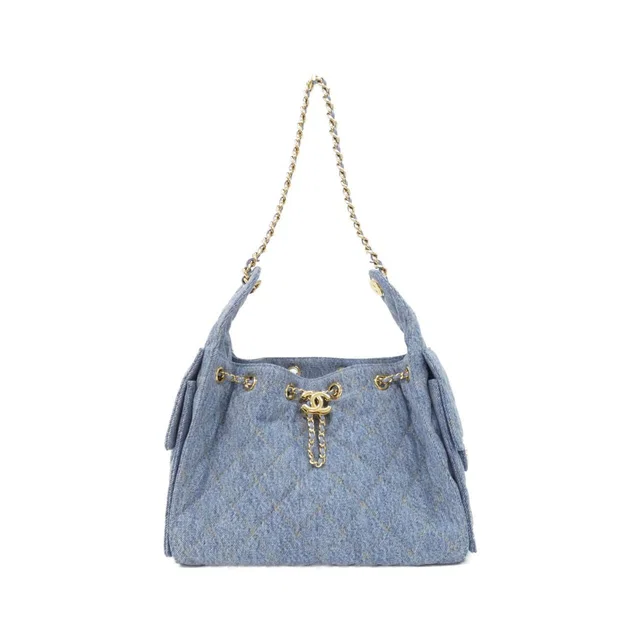 Chanel 25 Line Shoulder Bag in Denim from The Reluxe