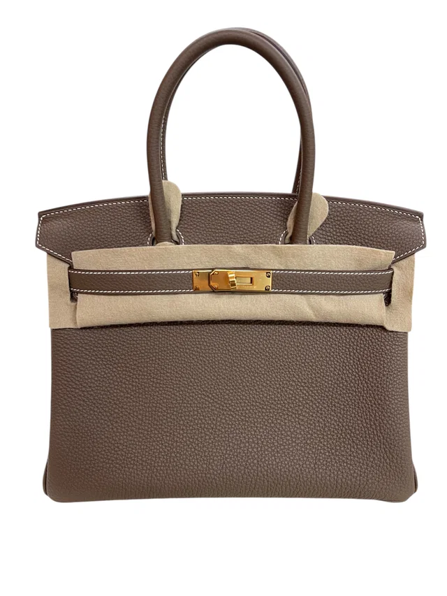 Hermès Birkin 30 Etoupe Togo GHW #W in Taupe Togo leather from Luxury Promise