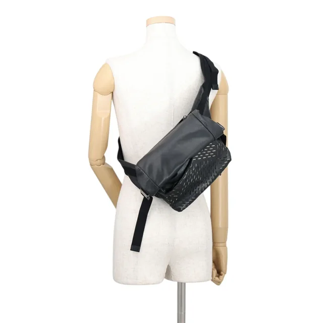 Bottega Veneta Crossbody Bag with Perforations Black Leather in Black Leather from GALLERY RARE, photo 5 of 19