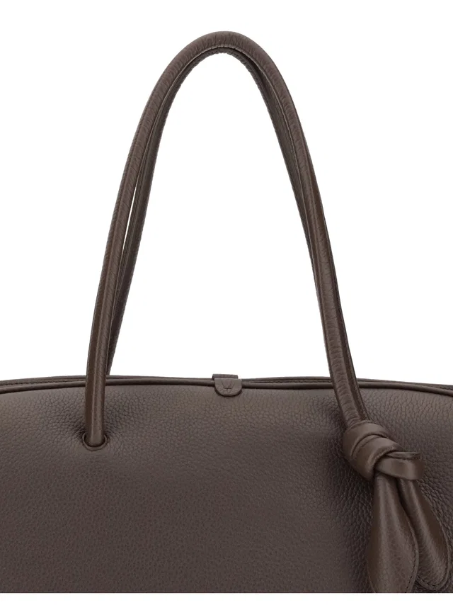 Jacquemus Top Handle Bag — Brown Calf Leather Bos Taurus in Brown Calfskin from HEWI