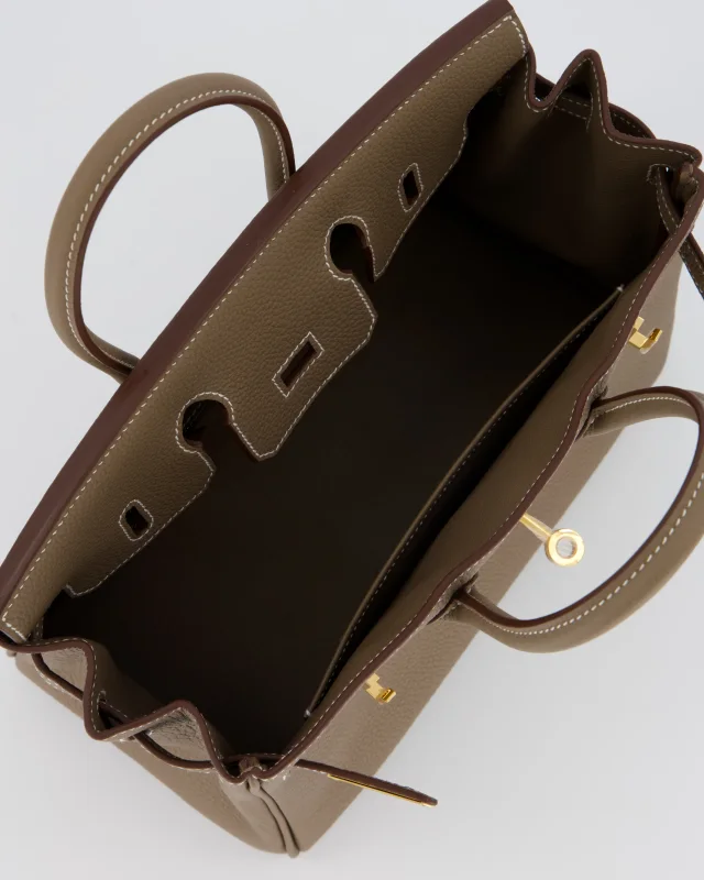 Hermès Birkin 25 Retourne Bag in Taupe Togo leather from Sellier, photo 20 of 22