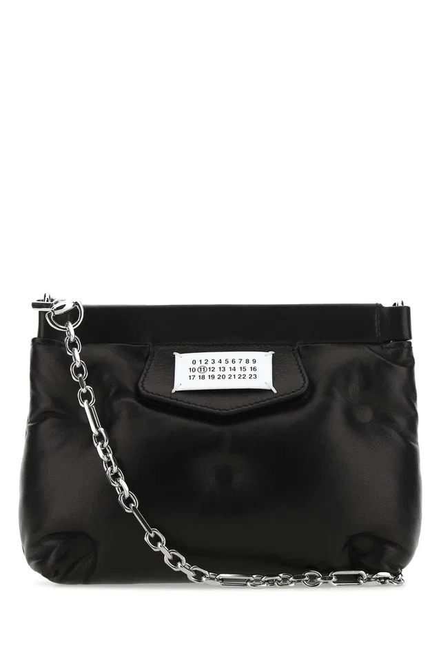 Maison Margiela Glam Slam Clutch — Black in Black Nappa leather from HEWI