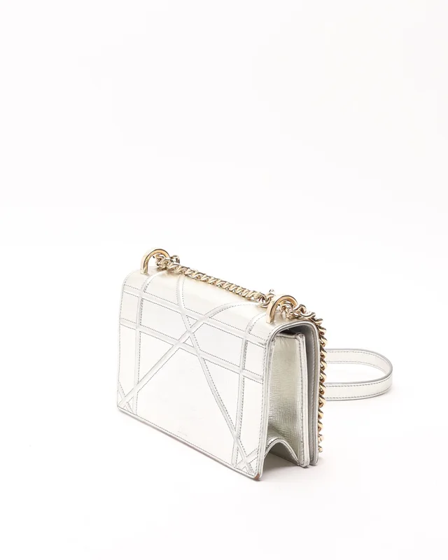 Dior Cannage Diorama Metallic Bag in Leather from A Retro Tale, photo 3 of 10