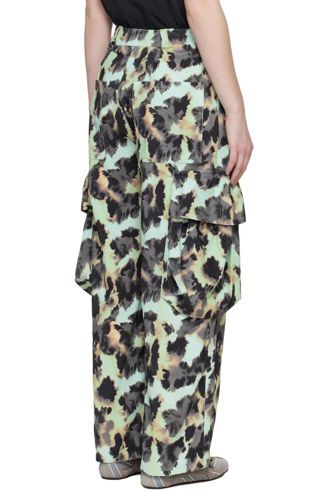 Collina Strada Multicolor Pleated Cargo Pants, photo 3 of 3 from SSENSE