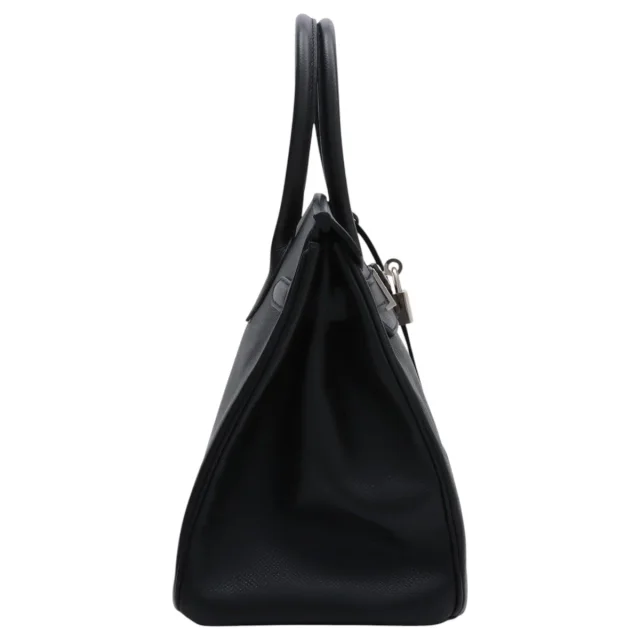 Hermès 2007 Birkin 30 Black in Black Epsom leather from VINTAGE QOO TOKYO, photo 6 of 15