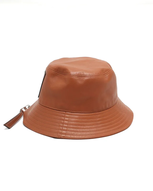 Loewe Anagram Leather Bucket Hat in Leather from A Retro Tale, photo 2 of 6