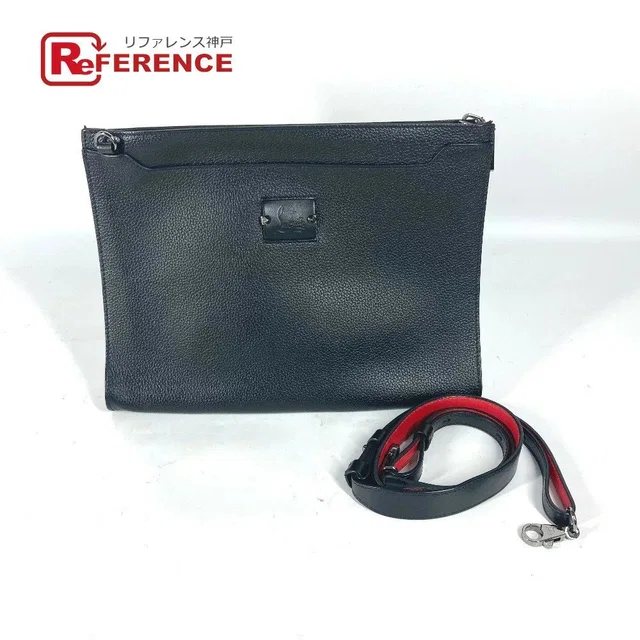 Christian Louboutin Sky Crossbody Bag Clutch Pouch Clutch Shoulder Leather Black in black Leather from Poshmark