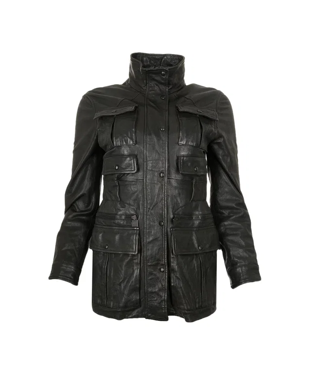 Chanel Black Leather Jacket in Black Leather from Luxury Promise