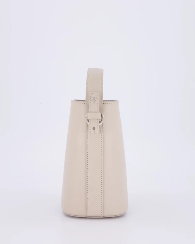 Loro Piana Beige Crossbody Bucket Bag in Beige Calfskin from Sellier, photo 4 of 18