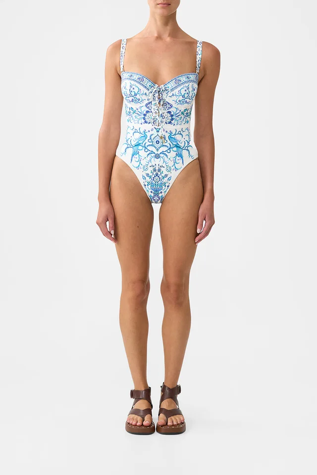 Camilla eBoutique LACE UP UNDERWIRE MOULDED CUP ONE PIECE ISNIK LULLABY from CAMILLA, photo 1 of 1