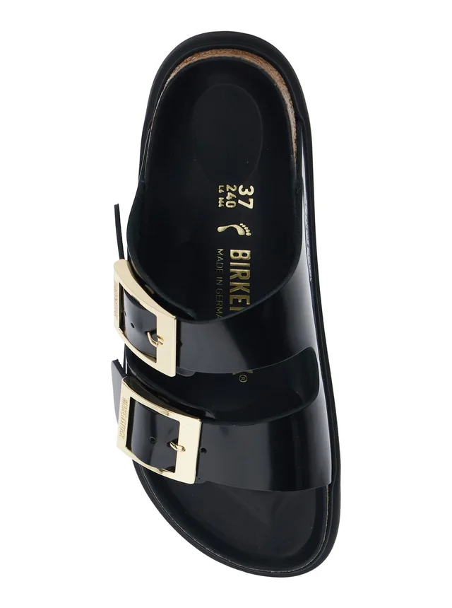 BIRKENSTOCK 'Arizona' Black Sandals with Buckle Closure in Leather Woman in Black 100% Leather, photo 8 of 8 from Gaudenzi Boutique