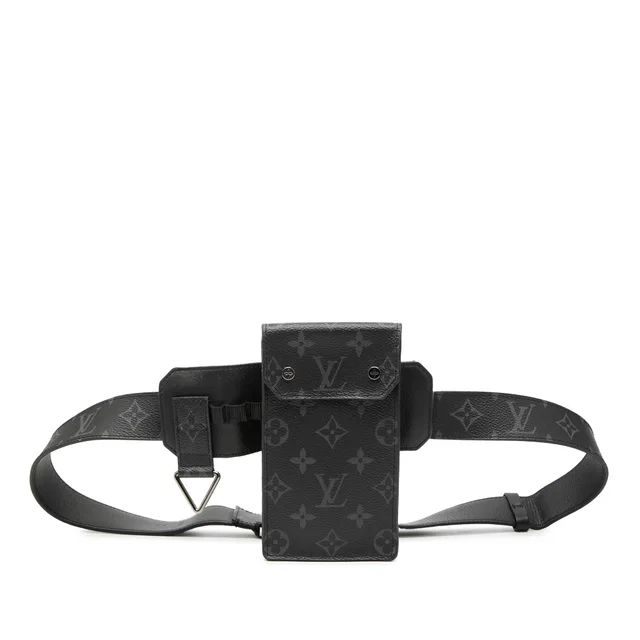 Black Louis Vuitton Monogram Eclipse Utility Belt Bag in Black Canvas from Designer Revival