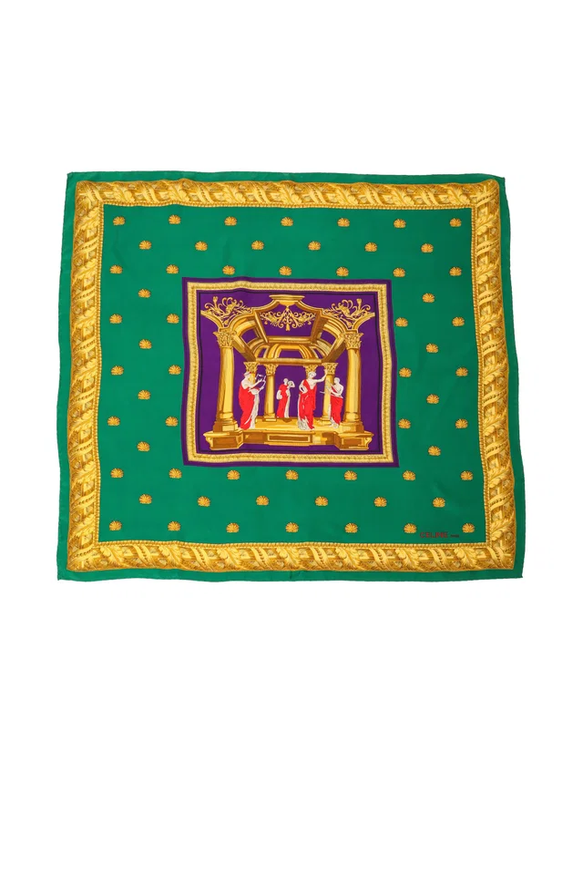 Celine Greek Quartet Scarf in Silk from Recess LA