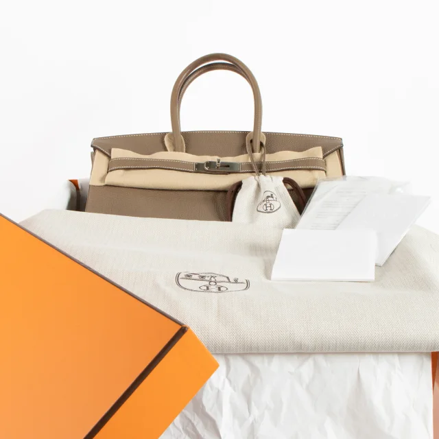 Hermès Birkin 35 Etoupe Togo PHW in Taupe Togo leather from Labellov, photo 2 of 13