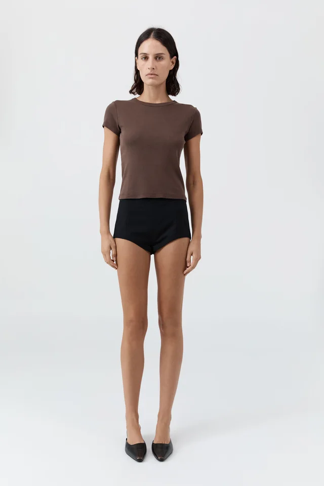 St Agni Wool Tailored Mini Short - Black from St. Agni, photo 1 of 1