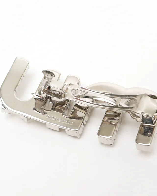 Miu Miu Logo Rhinestone Hair Clip from A Retro Tale, photo 3 of 3