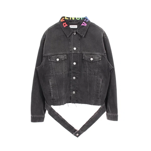 Balenciaga Denim Cotton Jacket in Denim from LuxUness