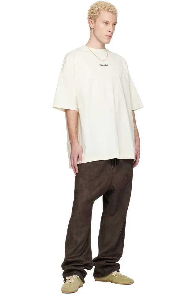 Fear of God ESSENTIALS Off-White Signature 90s Short Sleeve T-shirt, photo 4 of 4 from SSENSE