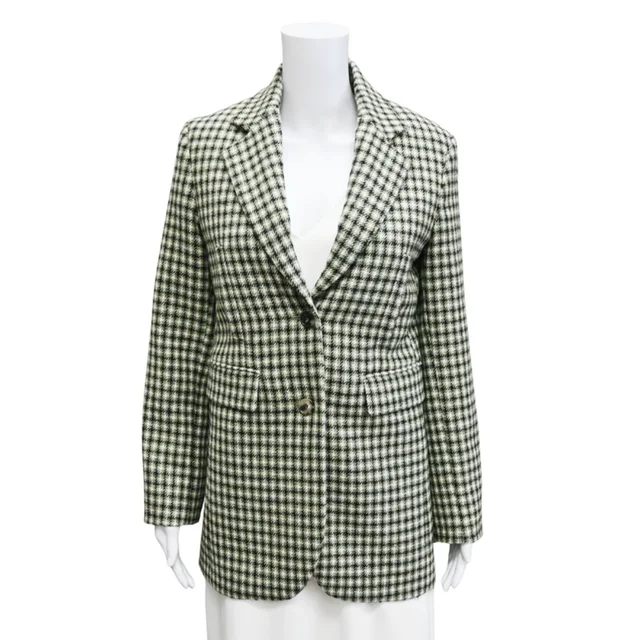 Loewe Sage Houndstooth Wool Blazer in Wool from Clotheshorse Anonymous