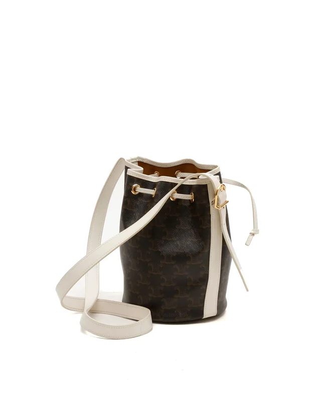 Celine Small Triomphe Bucket Bag in Coated canvas from A Retro Tale, photo 3 of 7