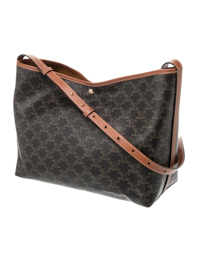 Celine Triomphe Soft Shopper 2025 in black Canvas from The RealReal, photo 3 of 6