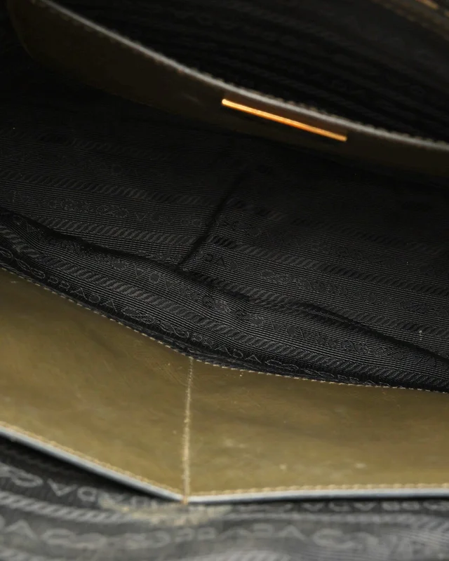 Prada Large Saffiano Lux Galleria Double Zip Bag in Saffiano leather from A Retro Tale, photo 9 of 12