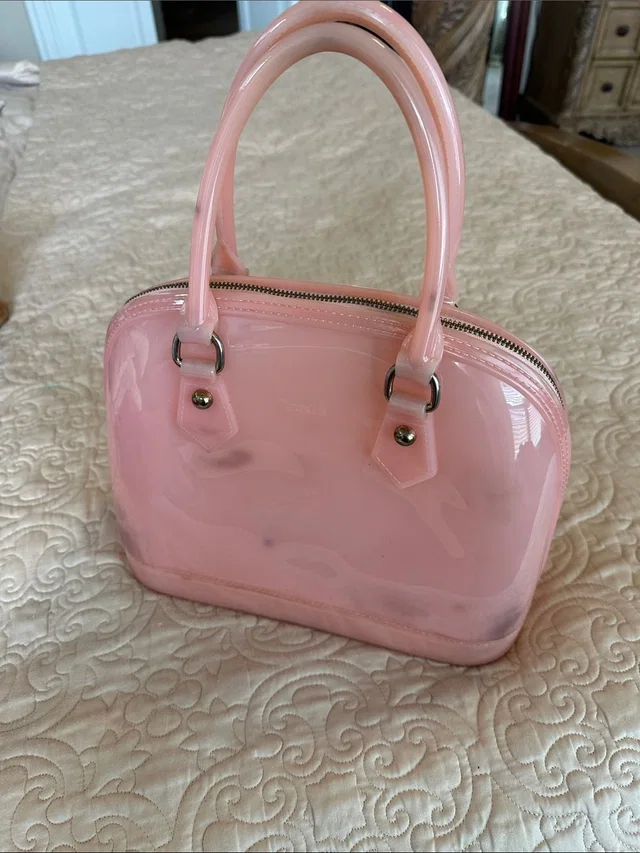 Furla Glossy Light Pink Dome Satchel in pink Patent leather from Poshmark