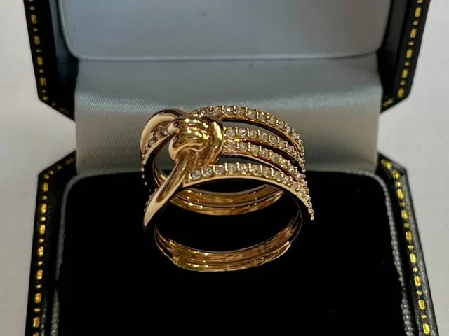 Swarovski Lifelong Crystal Ring in Gold from Oxfam Online Shop