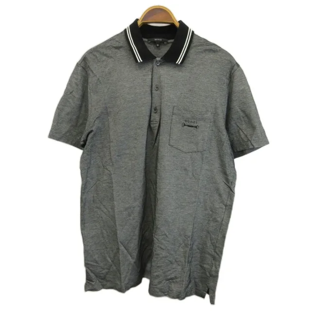 Gucci Polo Shirt Short Sleeve Chest Pocket Embroidery NP from The Reluxe
