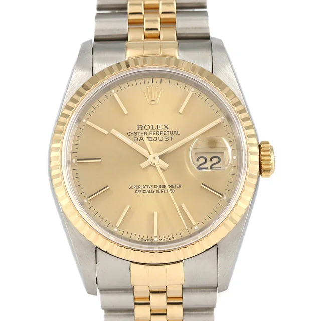 Rolex Datejust 16233 SSxYG Automatic S number in Dial color: Gold Case: Stainless steel x yellow gold Bracelet: Stainless steel x yellow gold from KOMEHYO