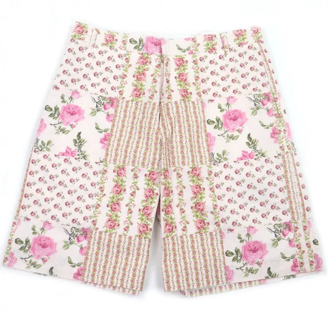 Dior Homme Floral Rose All Over Pattern Shorts Short in Pink from The Reluxe
