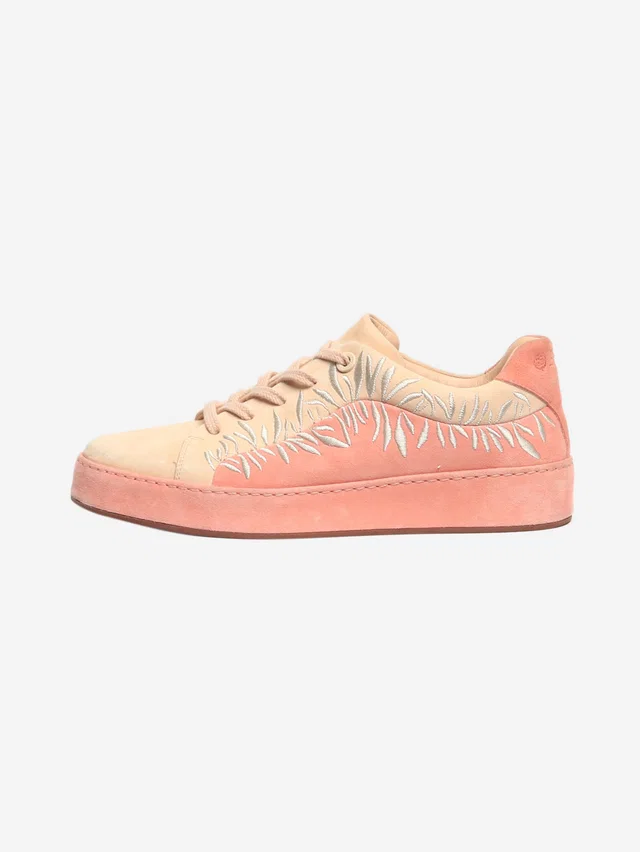 Loro Piana Pink Nuages suede trainers - size EU 38 (UK 5) in Pink Suede from Sign of the Times