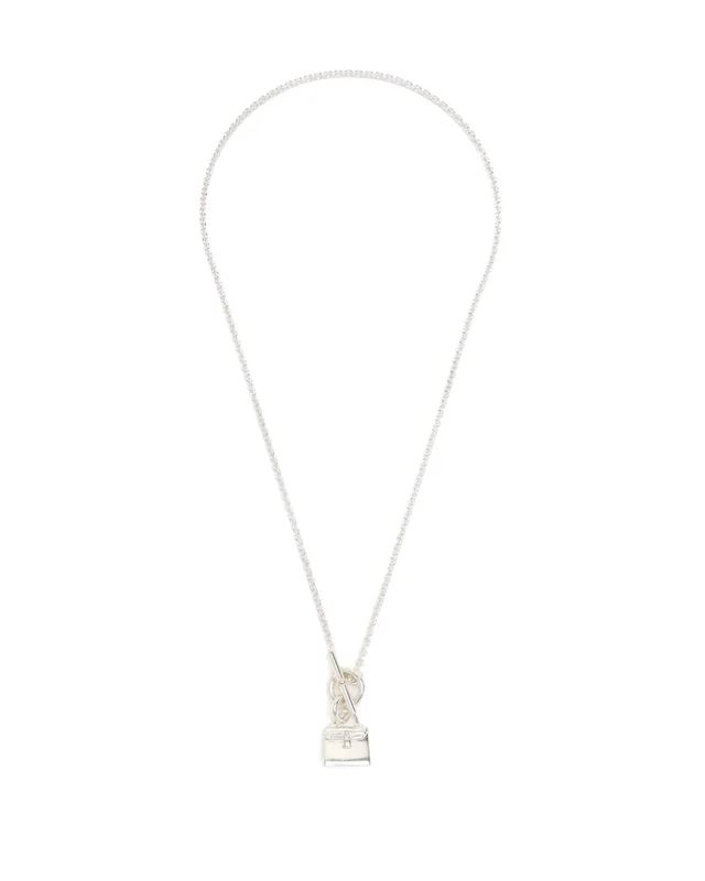 Hermès Amulets Birkin Silver Necklace in Silver from A Retro Tale, photo 2 of 4