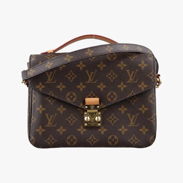 Louis Vuitton Pochette Metis MM Monogram Brown Canvas Handbag in Brown Canvas from The Reluxe