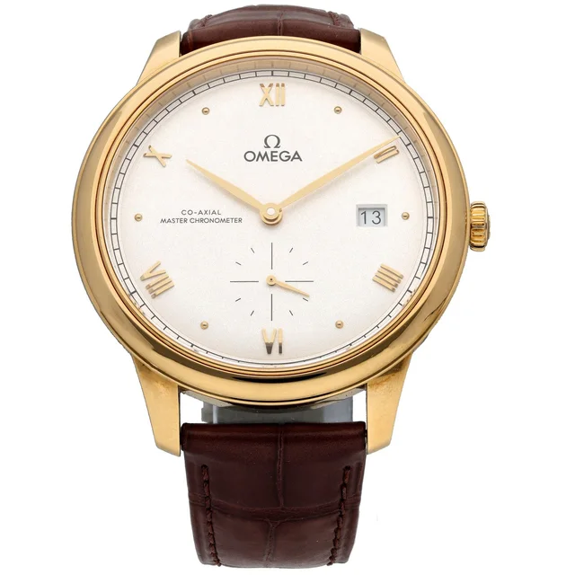 Omega De Ville Prestige 434.53.41.20.02.001 41mm Gold Watch in Gold Leather from H&T