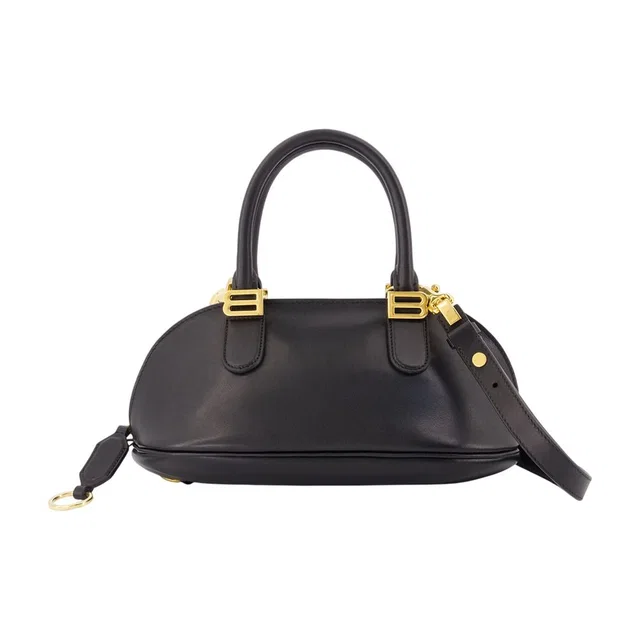 Balenciaga Bolero Bowl Top Handle Bag — Black Calfskin in Black Calfskin from HEWI