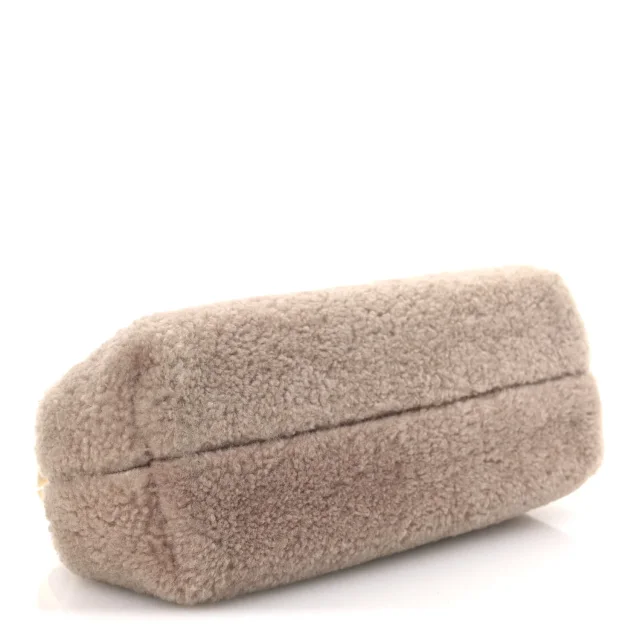 Shearling Small Fendi First Rosa Plaster in Wool from FASHIONPHILE, photo 3 of 11
