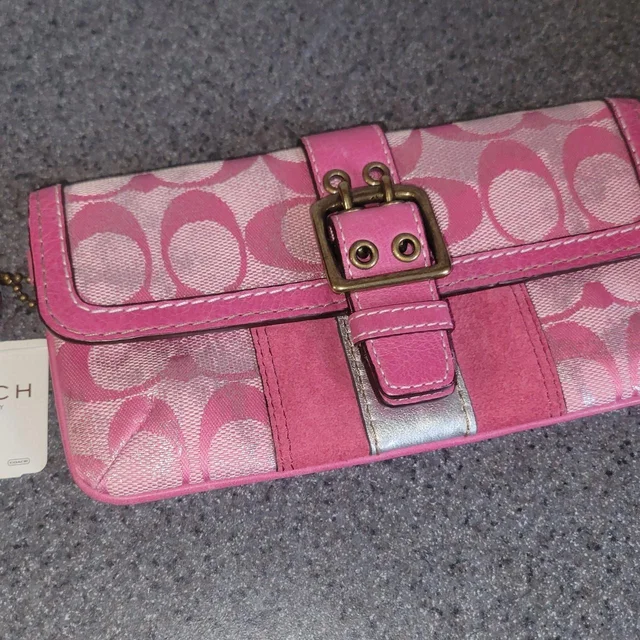 Coach Women's Wallet - Pink in pink from Depop, photo 1 of 1