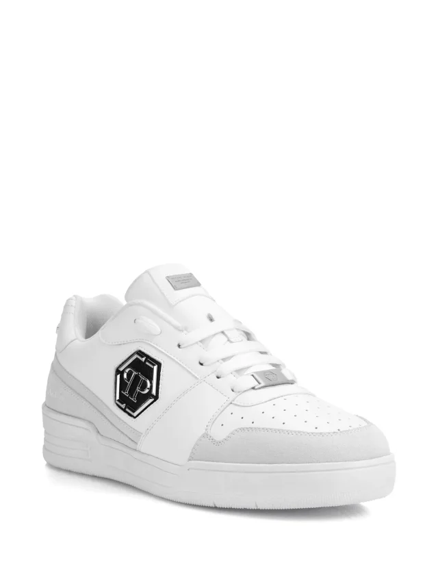 Philipp Plein P-Force 78 logo-plaque leather sneakers, photo 2 of 2 from FARFETCH