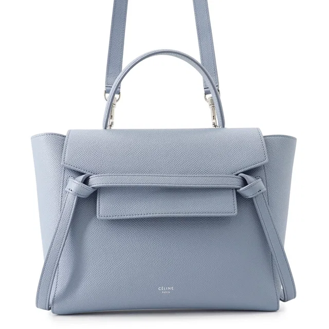 Celine Belt bag Blue180153 Leather Size micro in Leather from GALLERY RARE