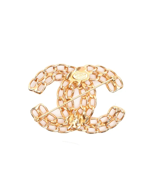 Chanel Coco Mark Chain Brooch from A Retro Tale, photo 2 of 4