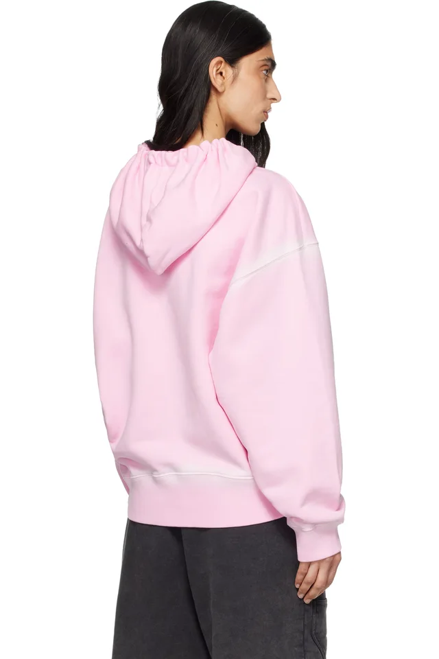 Off-White Pink Spray Off Stamp Over Hoodie, photo 3 of 4 from SSENSE