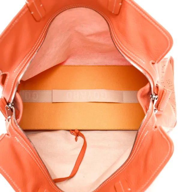 Goyard Goyardine Sac Hardy Pet Carrier PM Orange in Orange Coated canvas from FASHIONPHILE, photo 5 of 10