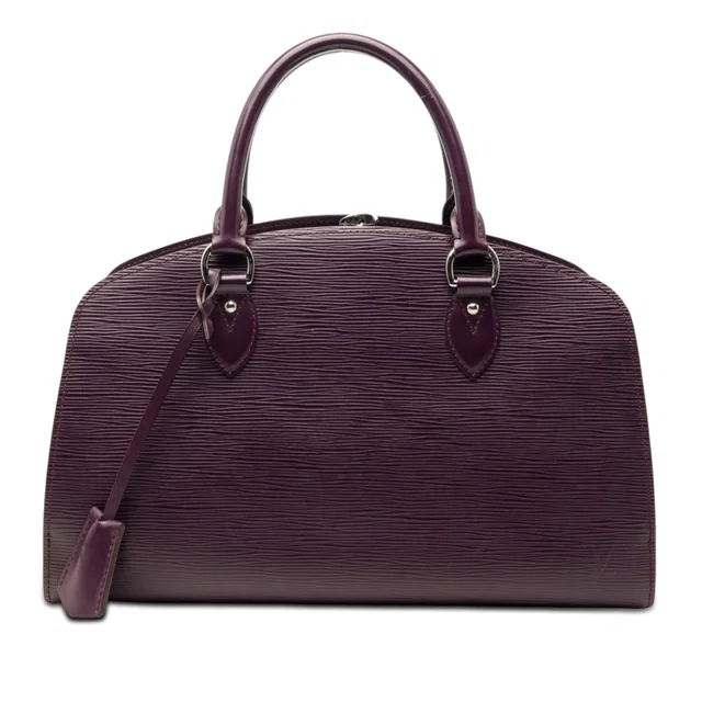 Purple Louis Vuitton Epi Jasmine Handbag in Purple Leather from Designer Revival