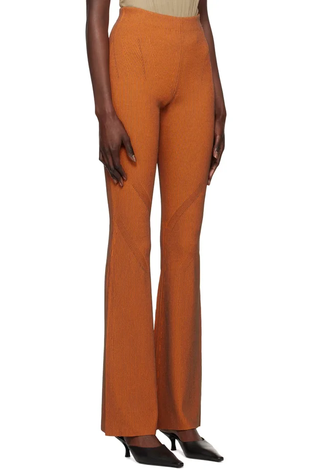 Dion Lee Orange Angled Trousers, photo 2 of 4 from SSENSE