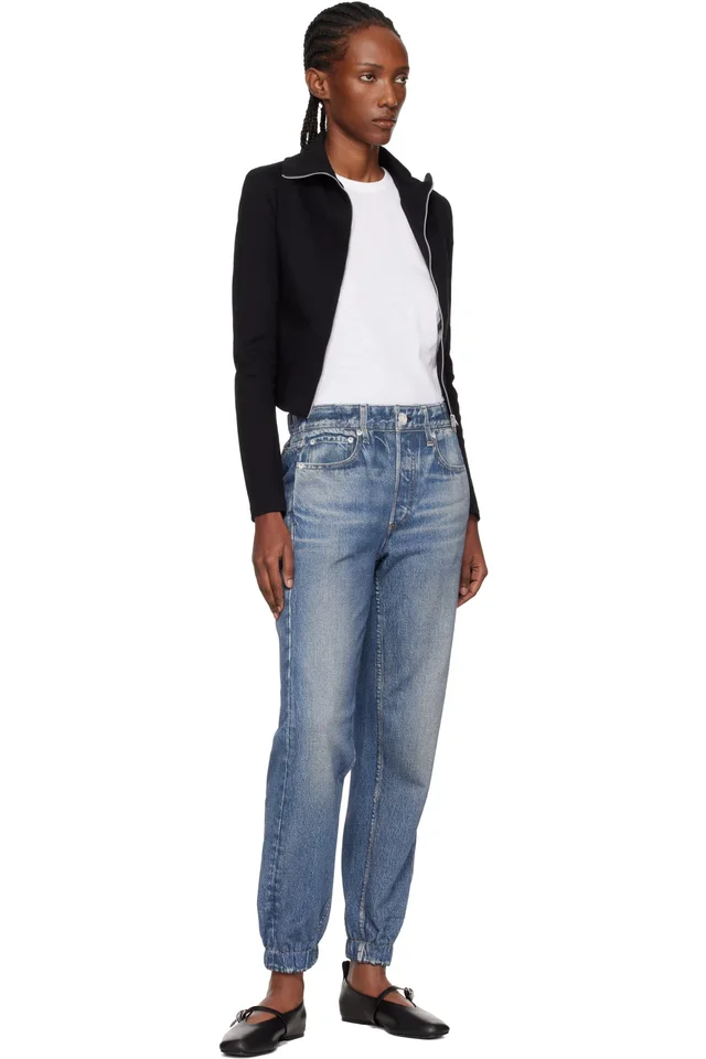 rag & bone Black Spire Leather Mary Jane Flats, photo 5 of 5 from SSENSE