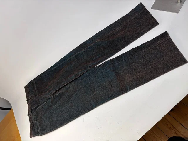 Etro Vintage Men's Cotton Blend Trousers Dark Blue Brown M, Women's (Size 28) in blue from Grailed